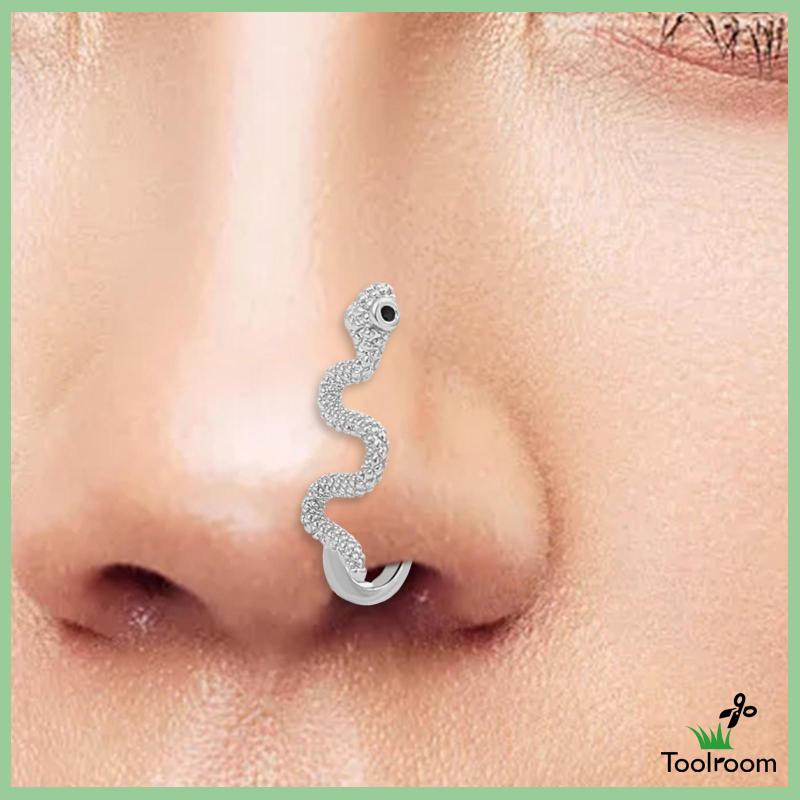 Khuyên Mũi Rắn Bằng Đồng Thời Trang Punk Cho Nữ