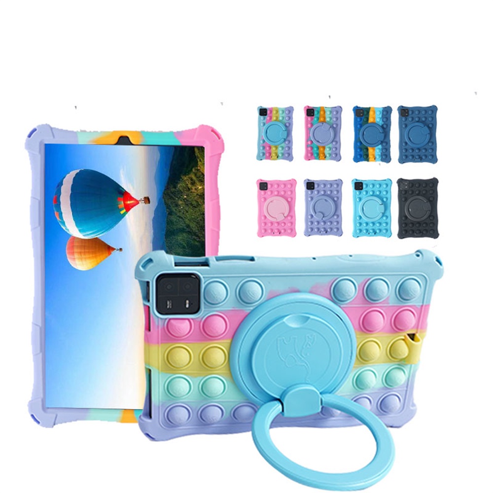 Ốp Máy Tính Bảng Silicon Mềm Có Giá Đỡ Xoay Được Cho Xiaomi Pad 6 2023 Mi Pad 6 Pro Mi Pad 5 Pro 11 inch Redmi Pad 10.61