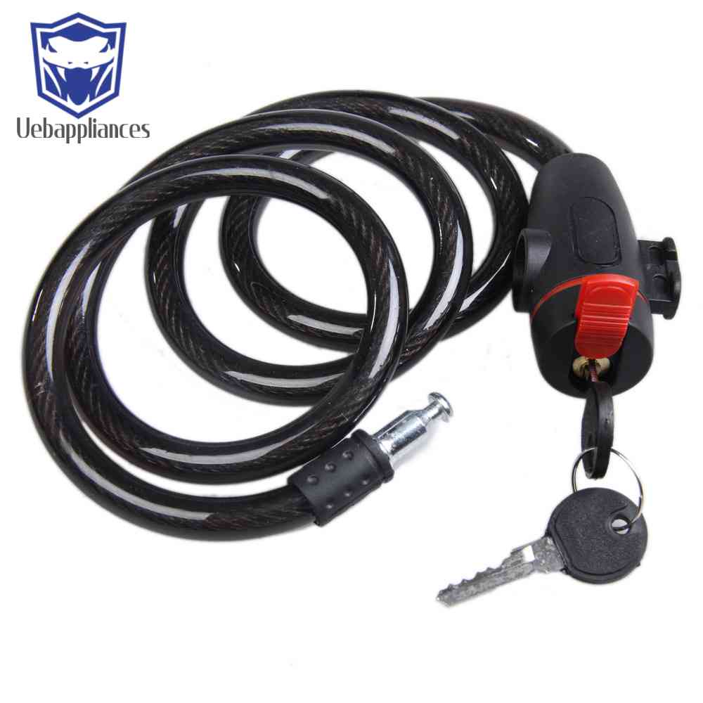 Ổ Khóa Xe Đạp Chống Trộm Bằng Thép Không Gỉ Kèm Chìa Khóa
