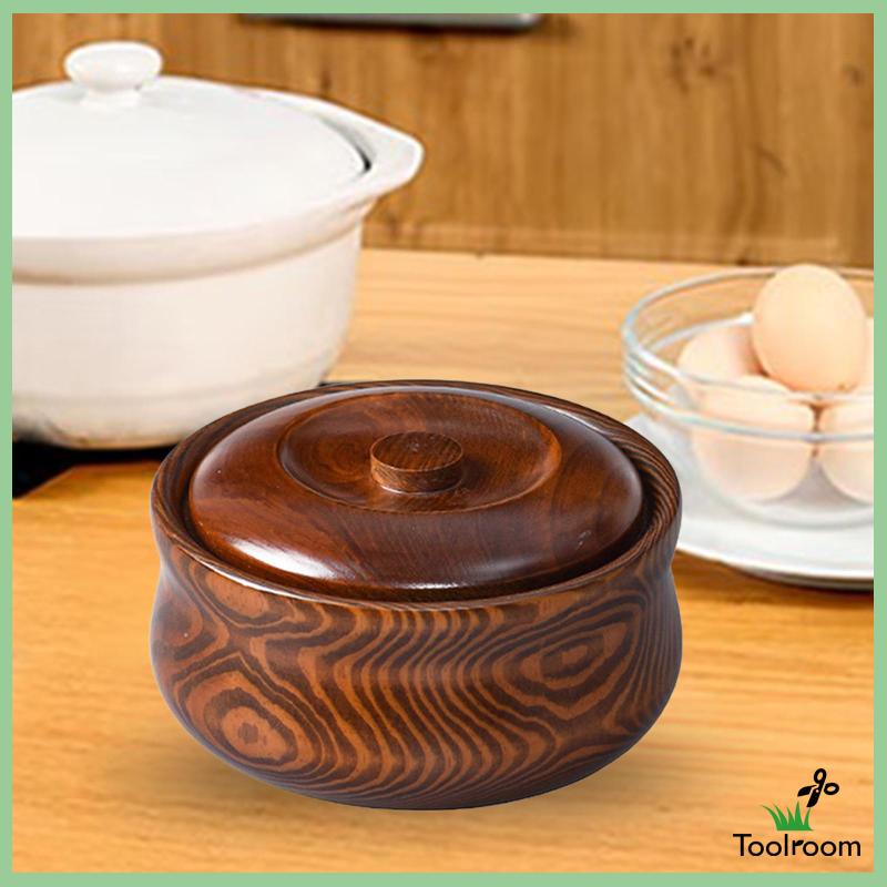 Tô Gỗ Hình Tròn Đa Năng Có Thể Tái Sử Dụng