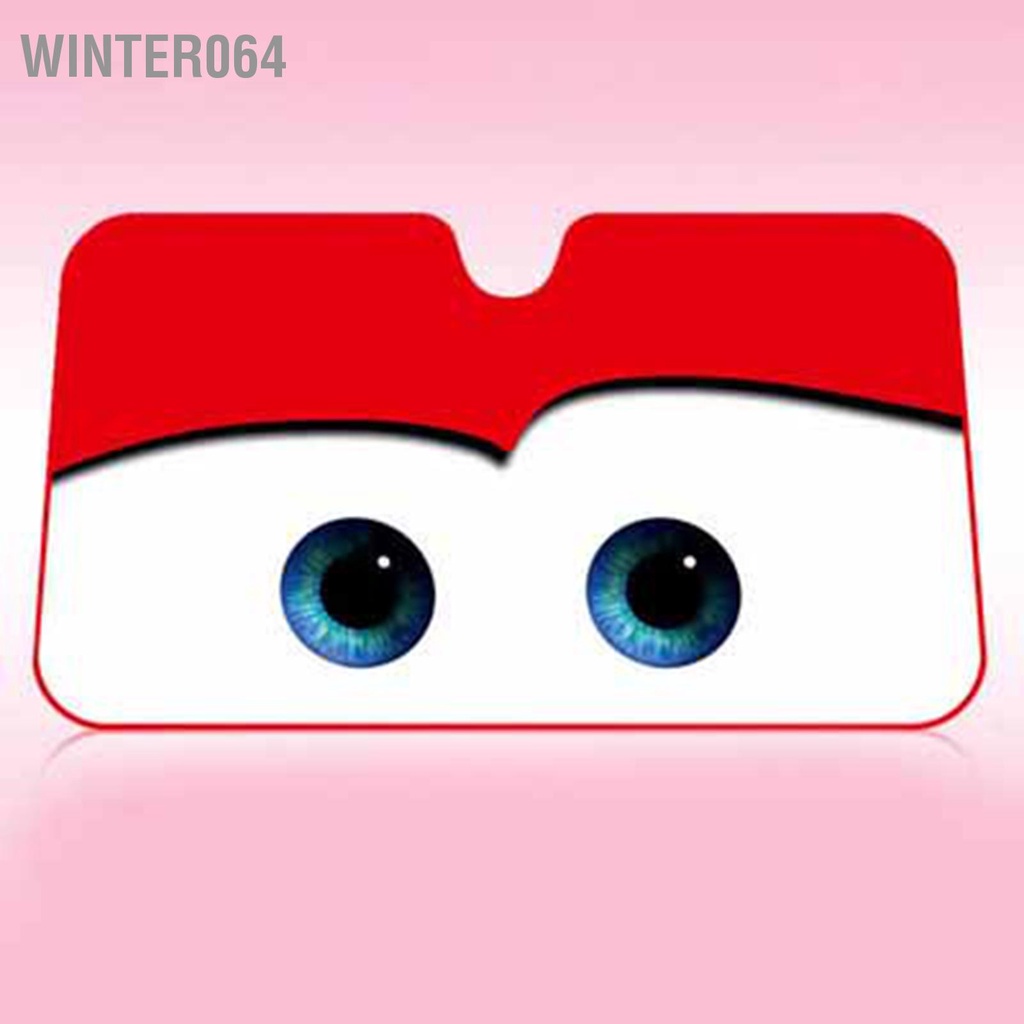 Winter064 Hoạt Hình Mắt Kính Chắn Gió Ô Tô Tấm Che Nắng Bảo Vệ Có Thể Gập Lại Cửa Sổ Giữ Nhiệt Bao Khối Tia UV