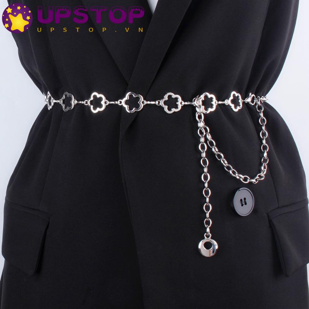 Thắt Lưng Dây Xích Kim Loại Thời Trang Cho Nữ