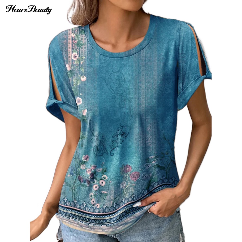 Áo Thun Cổ Tròn Thời Trang Mùa Hè Cho Nữ