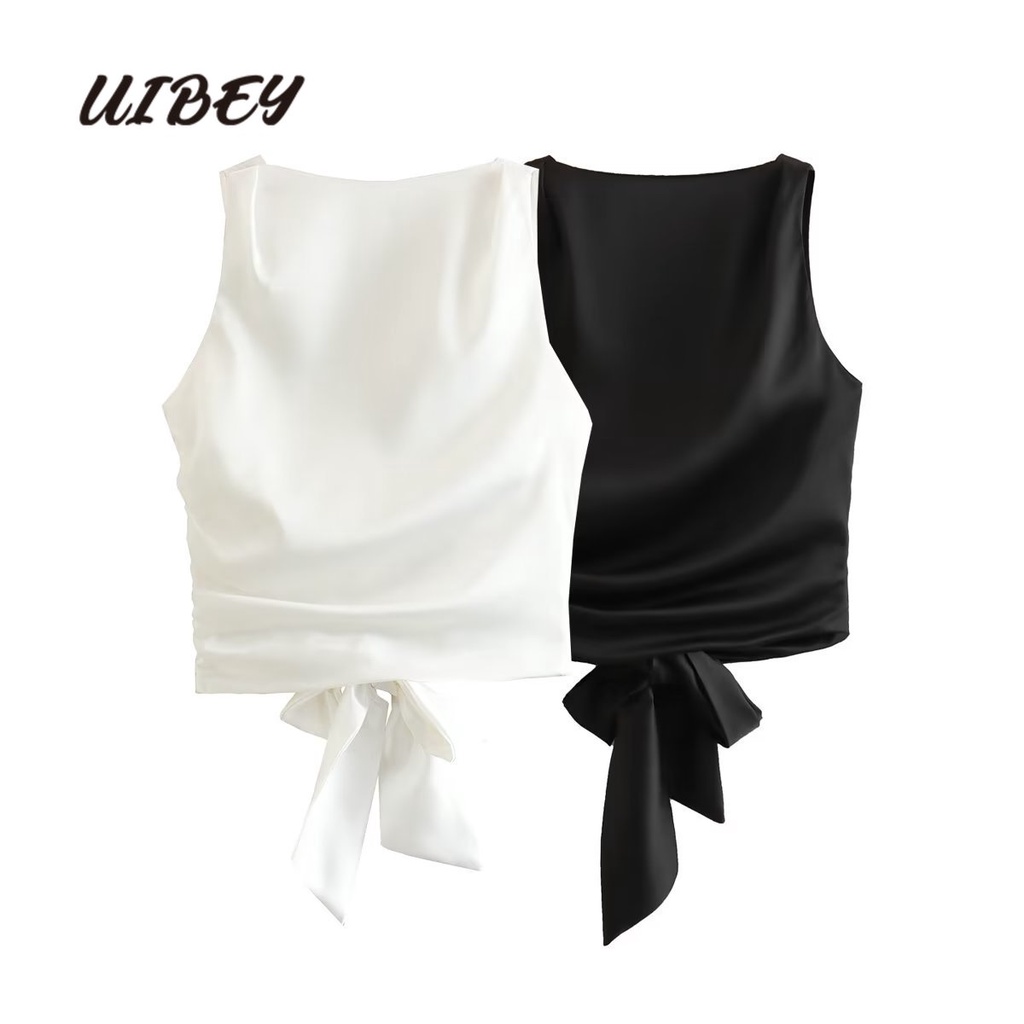Uibey Bán Sỉ Áo Sơ Mi Ôm Dáng Vừa Vặn Họa Tiết Bướm Peplum 8442