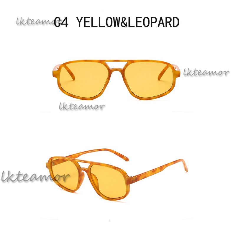 Kính Mát Bản To Tròng Đôi Màu Sắc Ngọt Ngào Thời Trang Cho Nữ