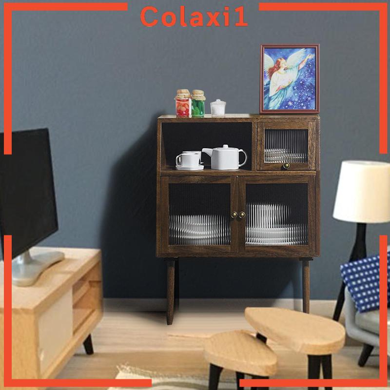 Mô Hình Tủ Chén 1 / 6 1 / 12 Độc Đáo Trang Trí Nhà Búp Bê