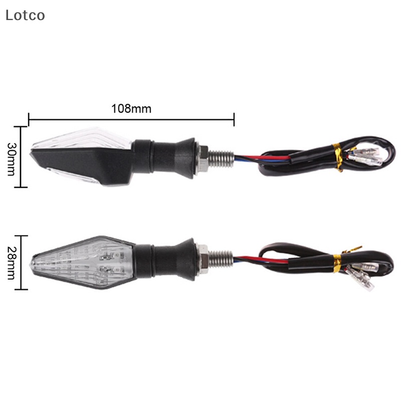 Đèn Xi Nhan 12 Bóng Led Màu Hổ Phách + Xanh Dương Thông Dụng Cho Xe Máy weijiaott