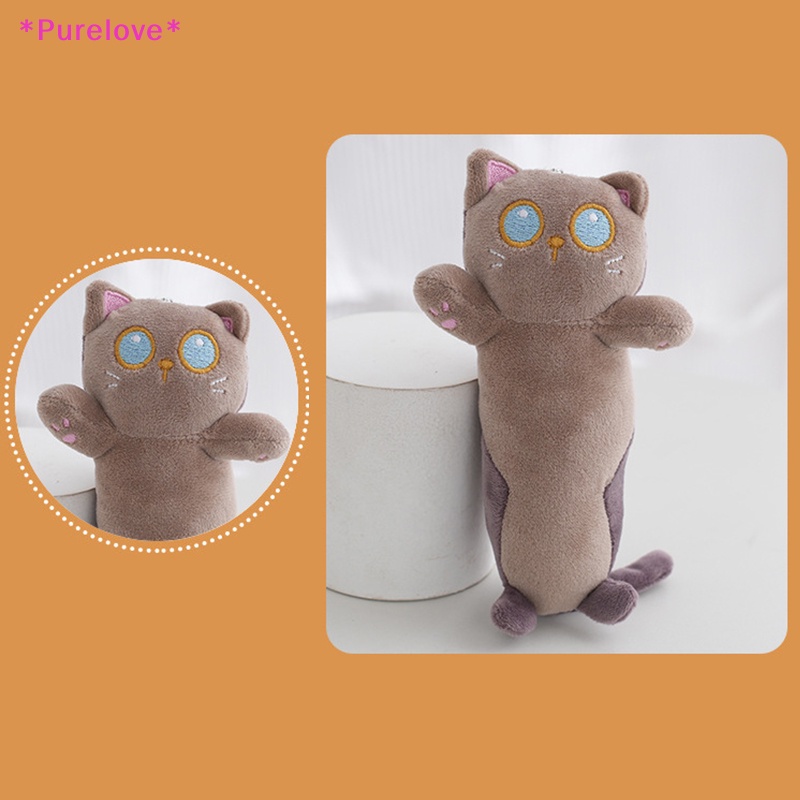 Móc Khóa Hình Mèo Nhồi Bông Mắt Xanh Đáng Yêu Mới