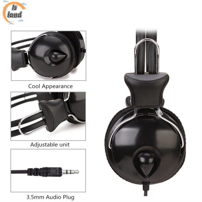 Tai Nghe Chụp Tai Jack 3.5mm Có Thể Gấp Gọn Sy808 Cho Điện Thoại / Máy Tính Bảng