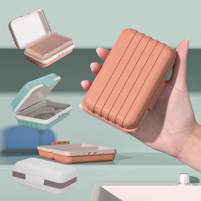 Hộp Đựng Xà Phòng Chống Bụi Bẩn Chống Rò Rỉ Có Nắp Đậy Tiện Dụng