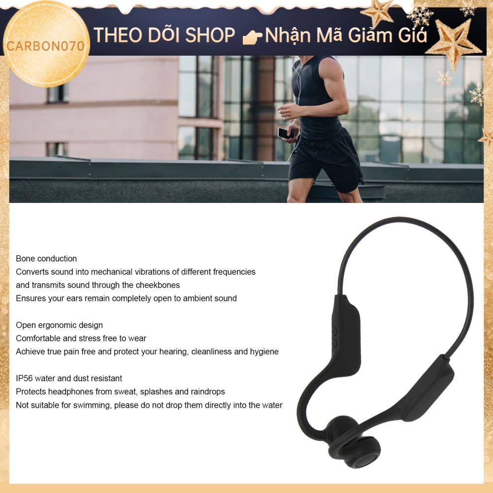 Carbon070 Tai Nghe Dẫn Truyền Qua Xương Bluetooth 5.3 Tích Hợp Mic IP56 Chống Nước Bụi Hở Không Dây Cho Thể Thao