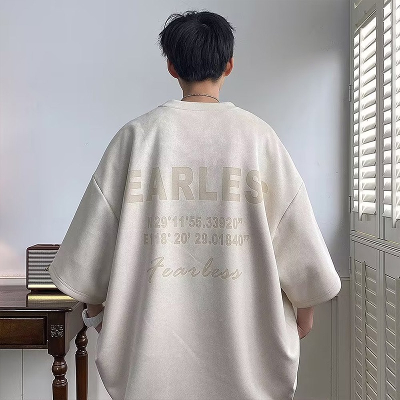 Áo Thun Ngắn Tay Cổ Tròn Thời Trang Mùa Hè Cho Nam