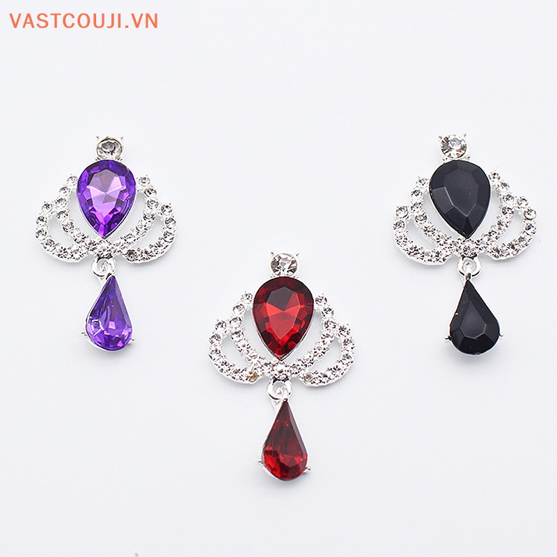 Ghim Cài Áo Hình Vương Miện Bằng Acrylic Đính Đá Thủy Tinh DIY