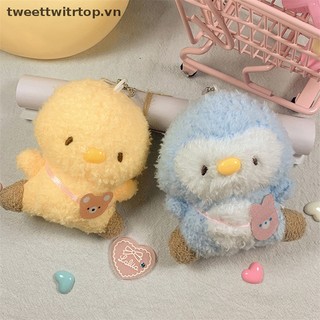 Móc khóa hình chim cánh cụt nhồi bông đáng yêu