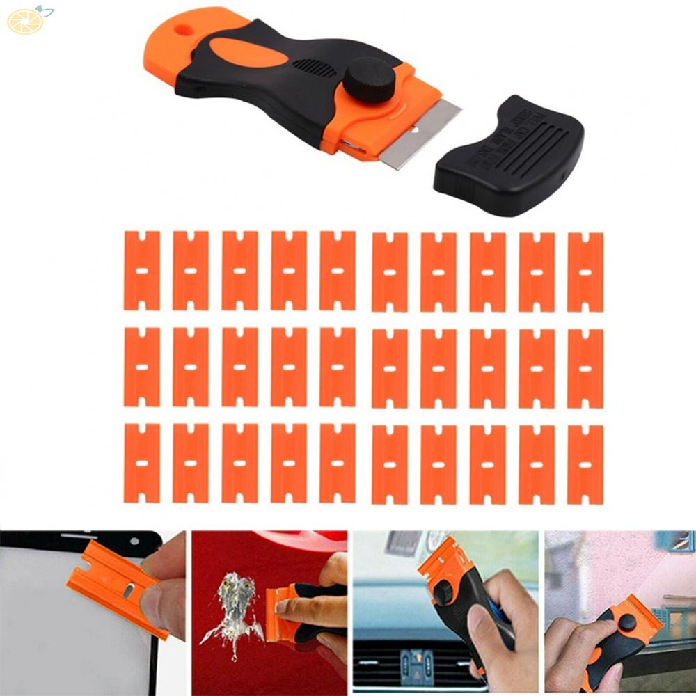 【VARSTR】Ergonomic Design Scraper for Tint Film &amp; Subfloor Vinyl Glue Residue Removal