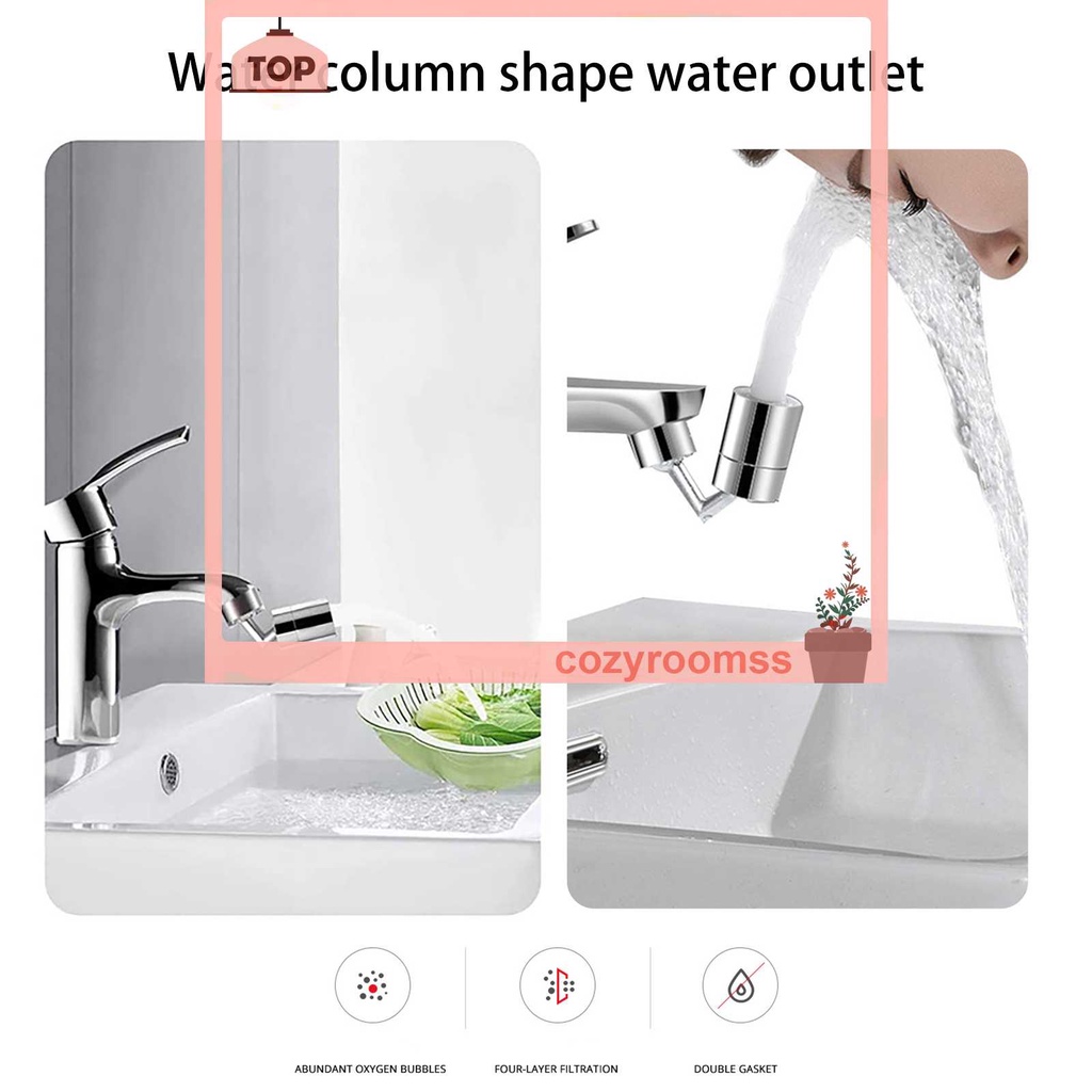 Đầu Lọc Vòi Nước Xoay 720 Độ Tiết Kiệm Nước Thông Dụng Cho Nhà Bếp