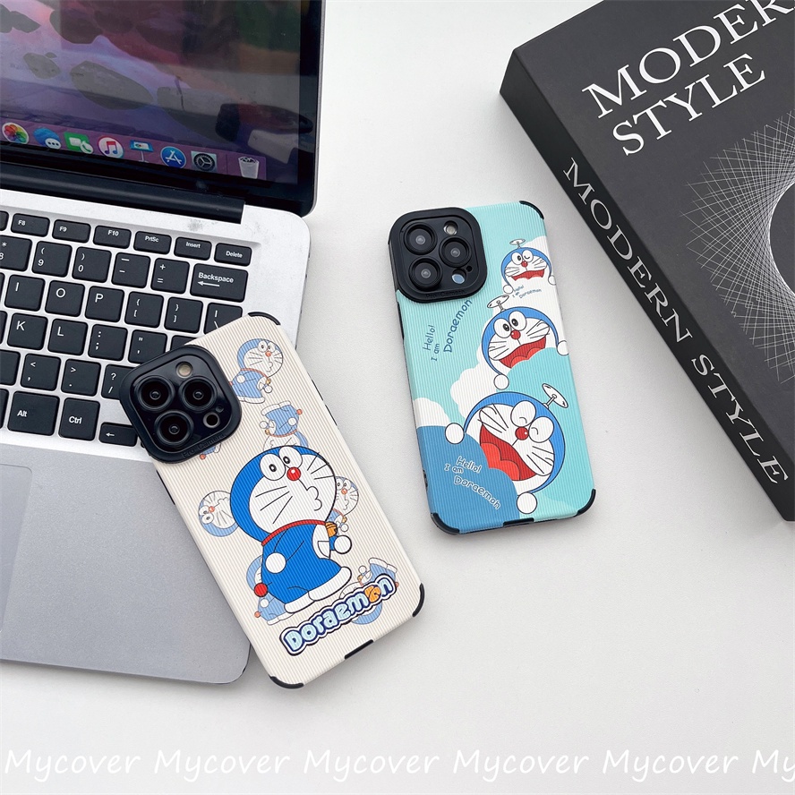 Ốp Điện Thoại TPU Dẻo Họa Tiết Hoạt Hình Doremon Dễ Thương Cho iPhone 11 13 12 14 Pro Max X XR Xs Max 6 7 8 Plus