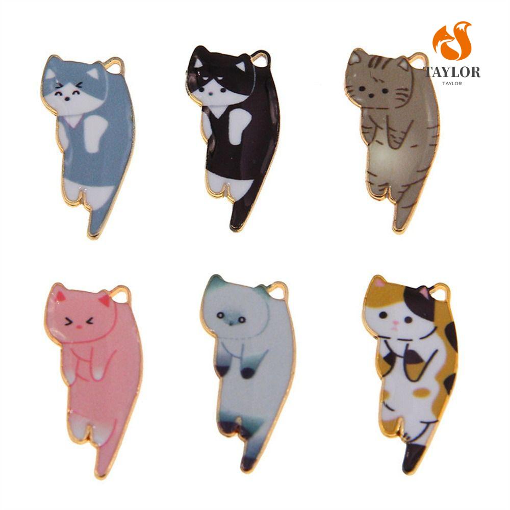 Dây Đeo Điện Thoại TAYLOR1 Hình Mèo Hoạt Hình Đáng Yêu Bằng Kim Loại