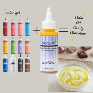 Màu dầu Chefmaster candy-flo mix color [pha màu gel thành màu dầu]