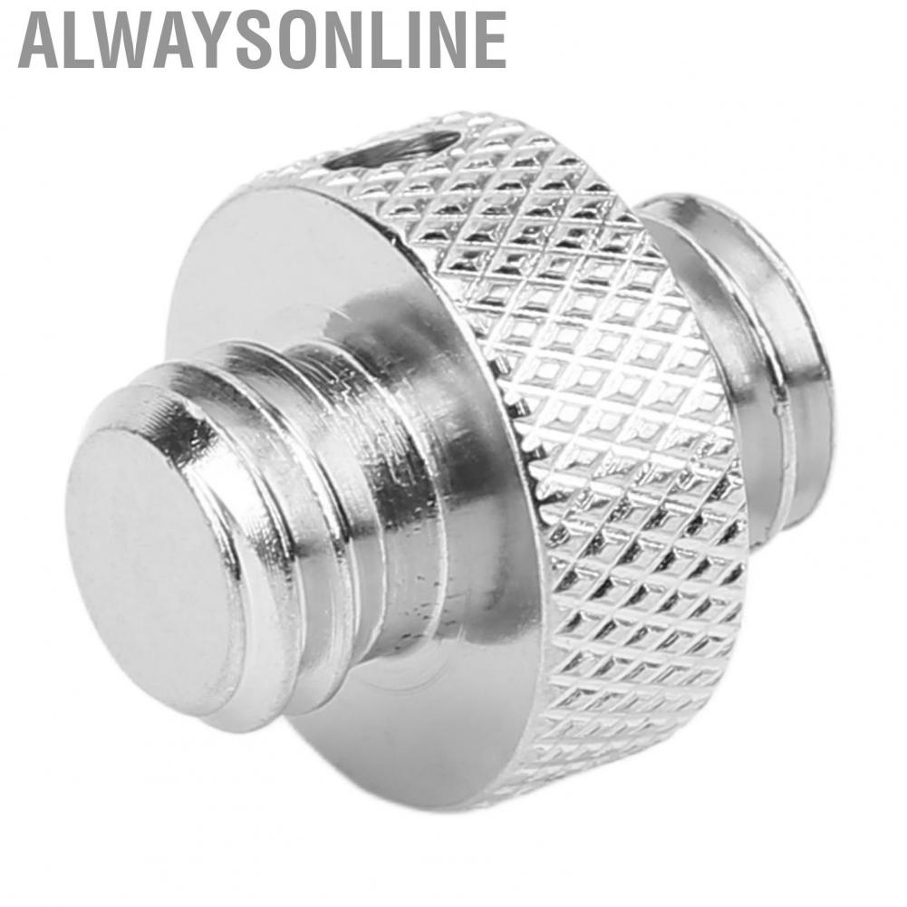 Alwaysonline 3/8 Inch Male to Threaded Screw  Mount Adapter for Tripod Cage Ball Head Accessories