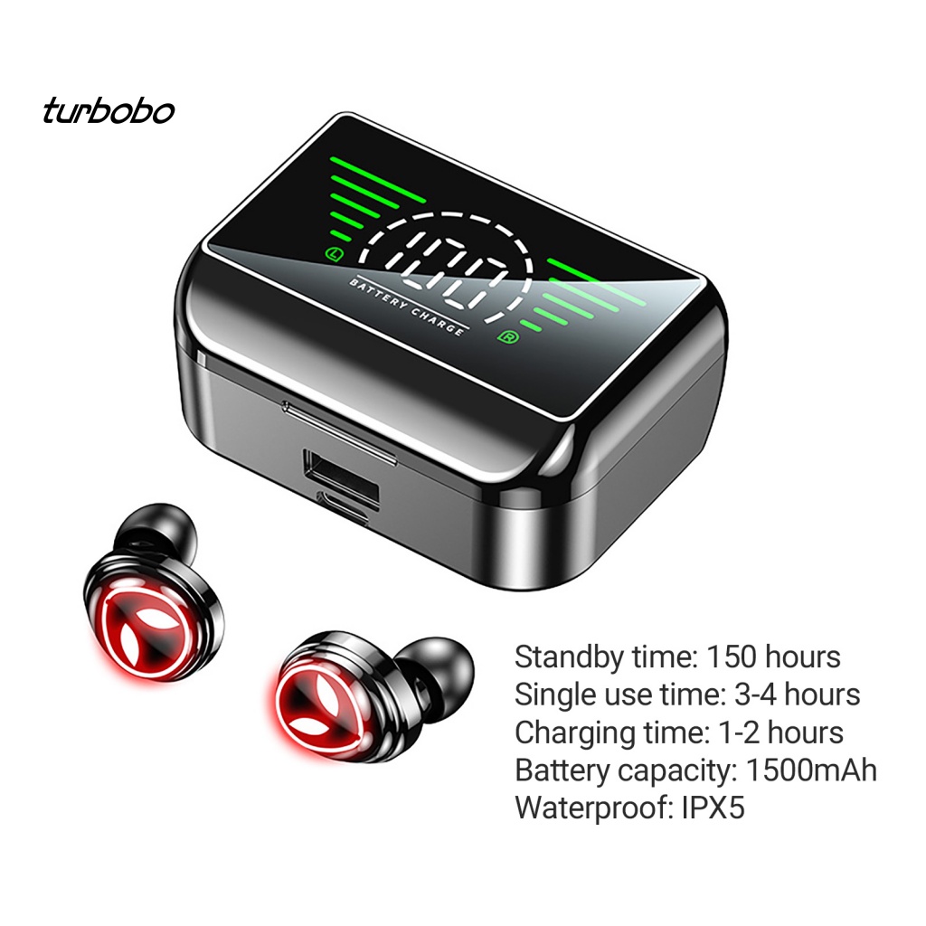 Tai Nghe Nhét Trong Không Dây M31 Bluetooth 5.2 Màn Hình LED Kỹ Thuật Số Và Phụ Kiện