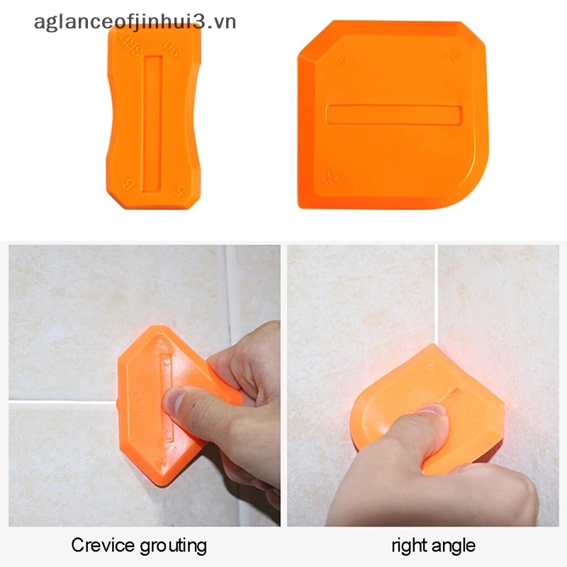 Set 4 Dụng Cụ Cạo Bằng Silicone Dùng Cho Cửa Sổ Tiện Lợi