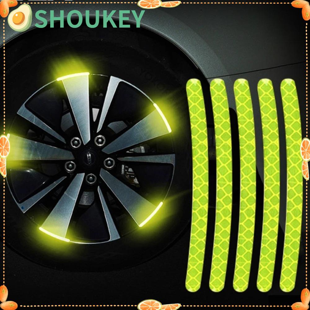 Bộ 80 Miếng Dán Phản Quang Cảnh Báo Trang Trí Trục Bánh Xe Hơi / Xe Đạp