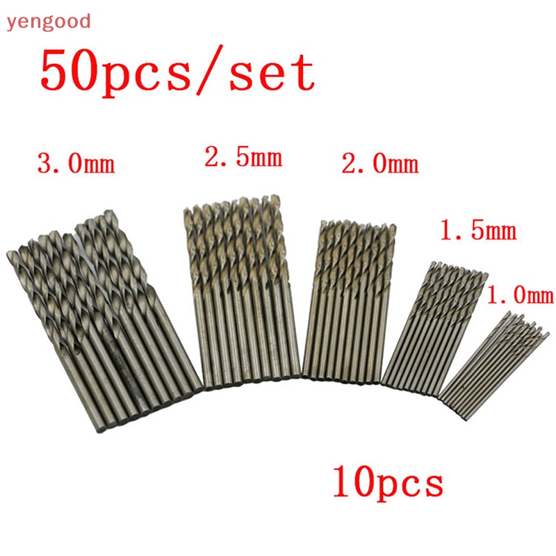 Bộ 50 Mũi Khoan Xoắn Tốc Độ Cao HSS Chuyên Dụng