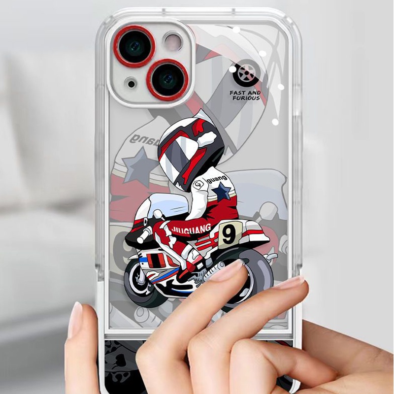 Ốp Điện Thoại TPU In Hoạt Hình Chống Vỡ Kèm Giá Đỡ Cho IPhone 14 13 Pro Max 11 12 Pro Max XS X XR SE 2020 6S 8 7 Plus