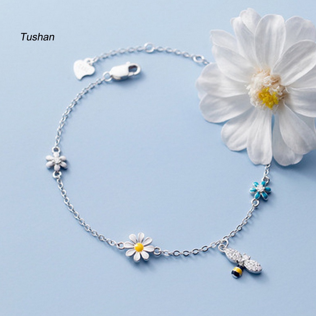 Vòng Đeo Tay Mặt Hình Con Ong Ngọt Ngào Dành Cho Nữ