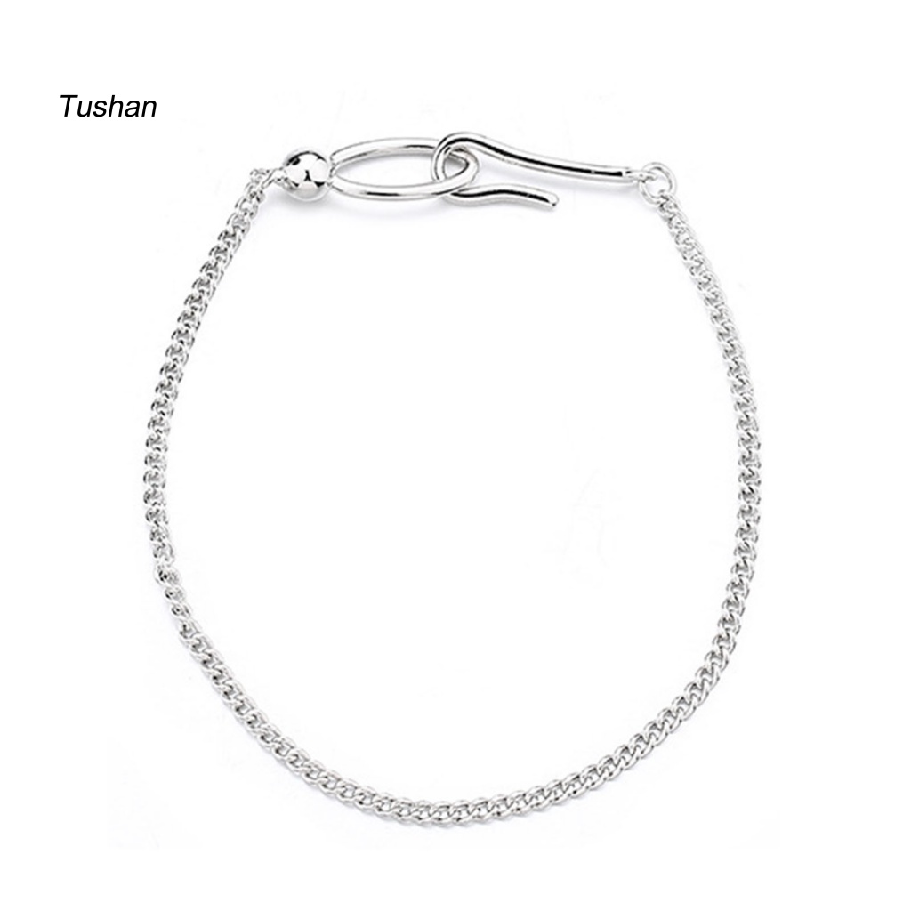 Vòng Đeo Tay Kiểu Dáng Hình Học Đơn Giản Chống Thất Lạc Thời Trang Cho Nữ