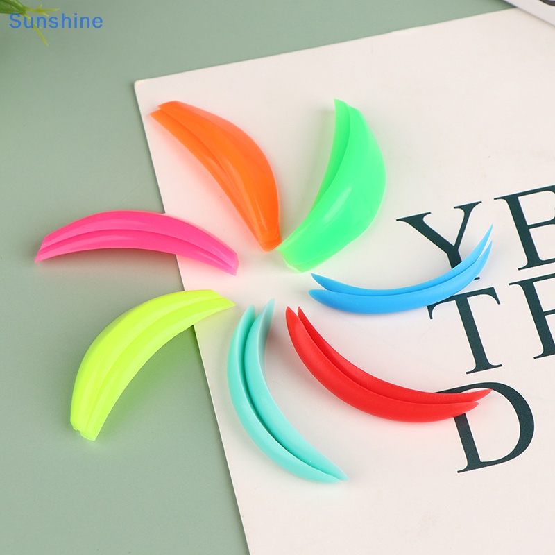 Set 7 Cặp Đệm Silicone Hỗ Trợ Uốn Cong Lông Mi Tái Sử Dụng Tiện Lợi