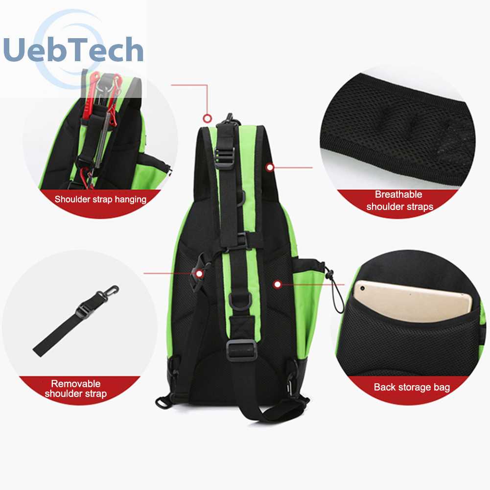 Túi Đeo Chéo Ngực Vải Oxford Phản Quang Nhiều Lớp Thời Trang Cao Cấp Cho Nam