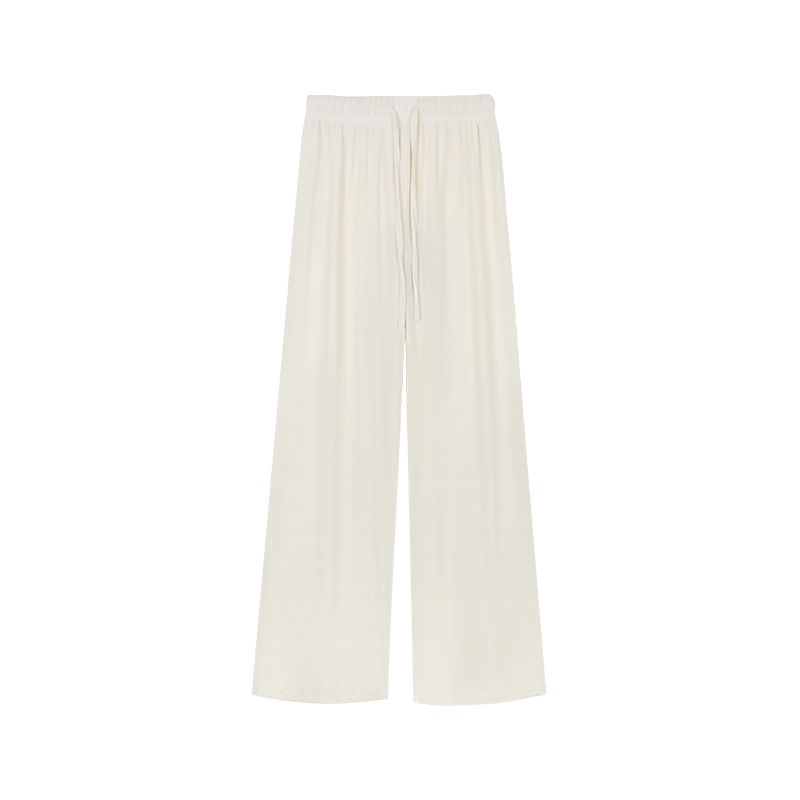 COZOK Quần Dài Lưng Cao Ống Rộng Thời Trang Đơn Giản Cá Tính