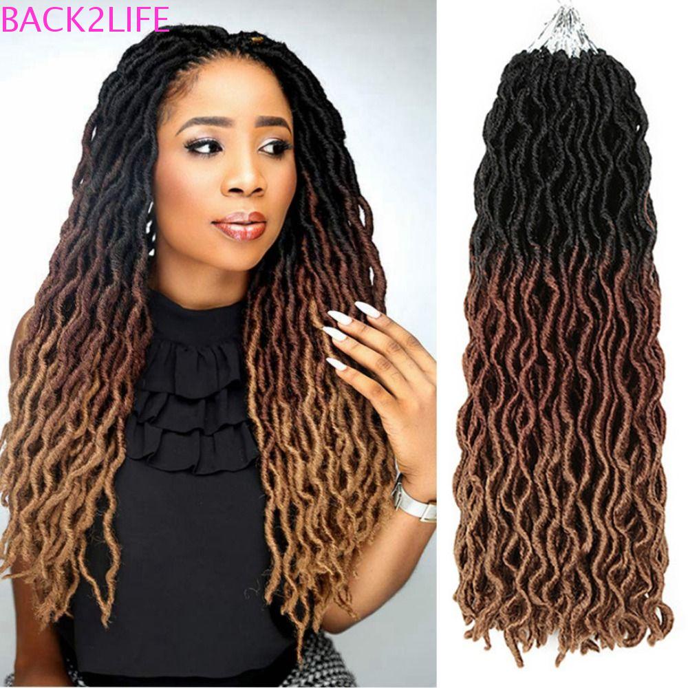 Bộ Tóc Giả Nối Dài 2Sie Màu Đen Tự Nhiên Cách Nhiệt DIY Cho Nữ