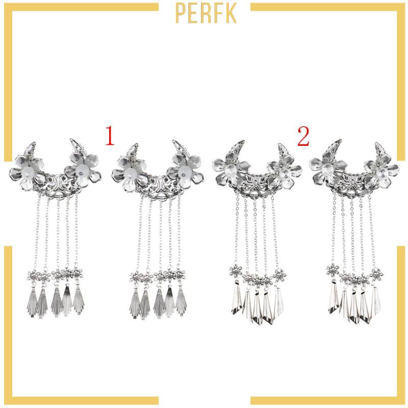 Set 2 Kẹp Tóc Hoa Phong Cách Vintage Thời Trang Cho Nữ