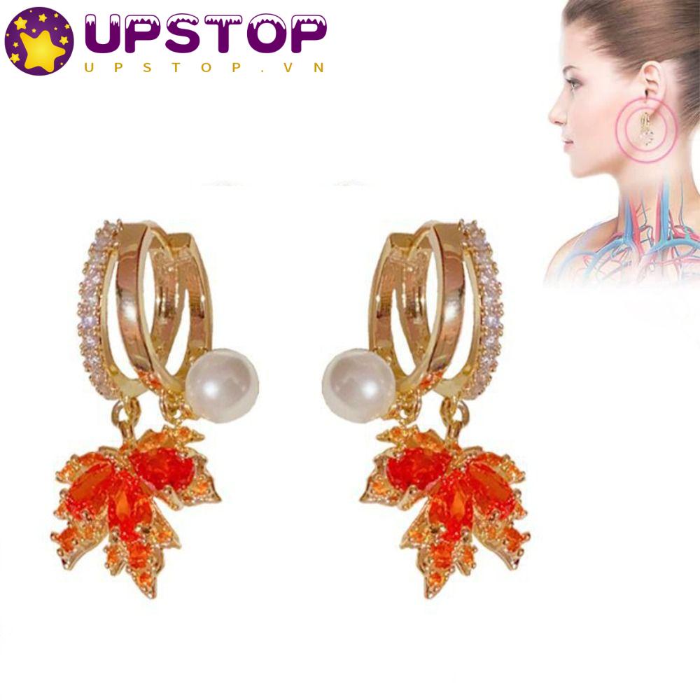 Upstopvn Bông Tai Từ Tính Làm Quà Tặng Trang Sức Giảm Căng Thẳng Liệu Pháp Lymphatic