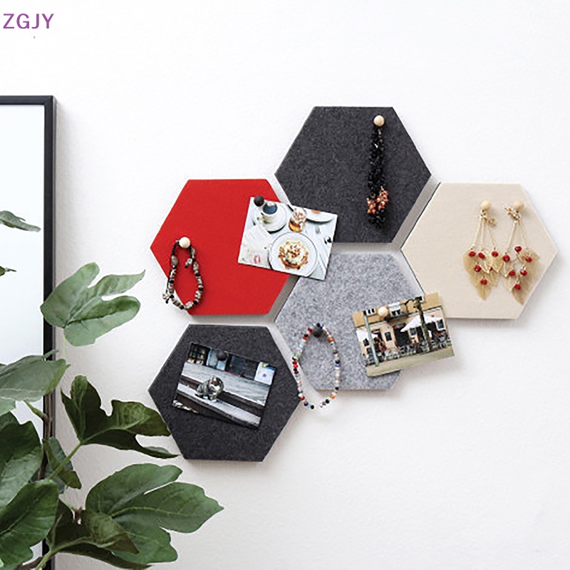 Set 10 Miếng Dán Tường Hình Lục Giác Tự Dính Trang Trí Phông Nền Nhà Cửa Mới