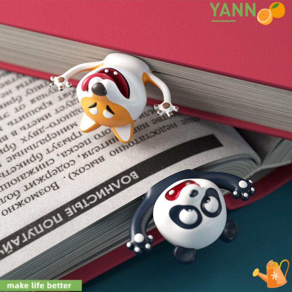 1 Thẻ Đánh Dấu Sách Bằng PVC Hình Gấu Trúc Vui Nhộn