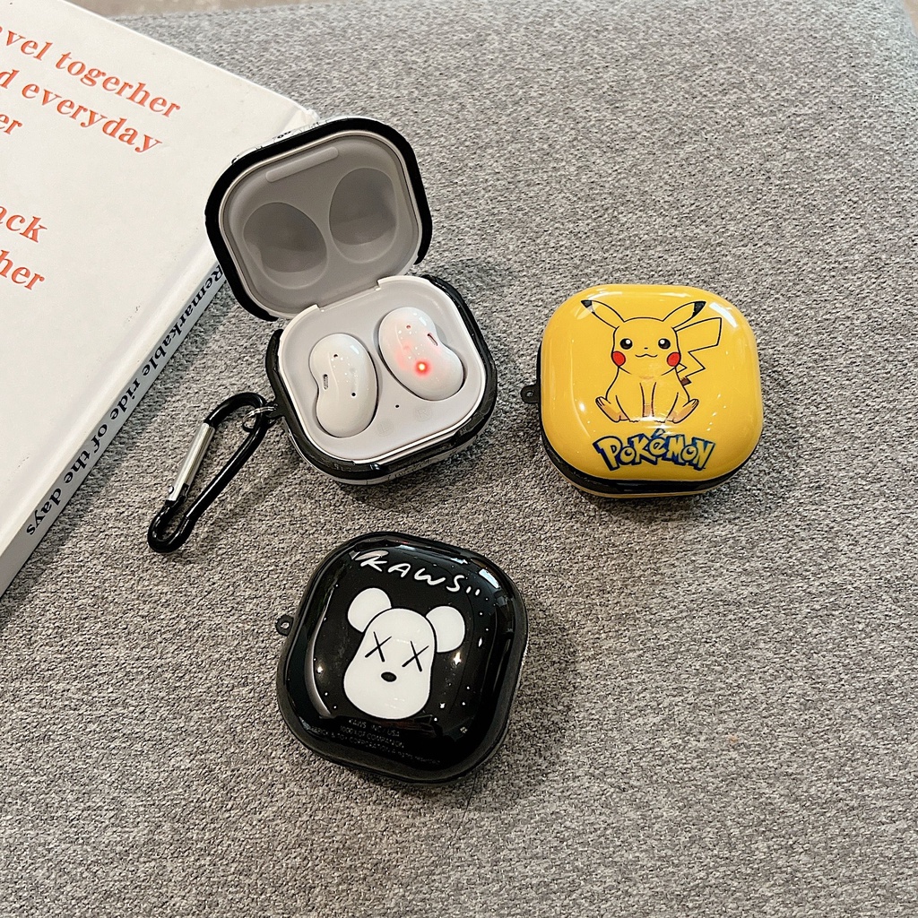 Vỏ Bảo Vệ Hộp Sạc Tai Nghe Samsung Galaxy Buds 2 / Buds Live / Buds FE / Buds2 Pro / Buds Pro Họa Tiết Hoạt Hình Nhiều Màu Dễ Thương