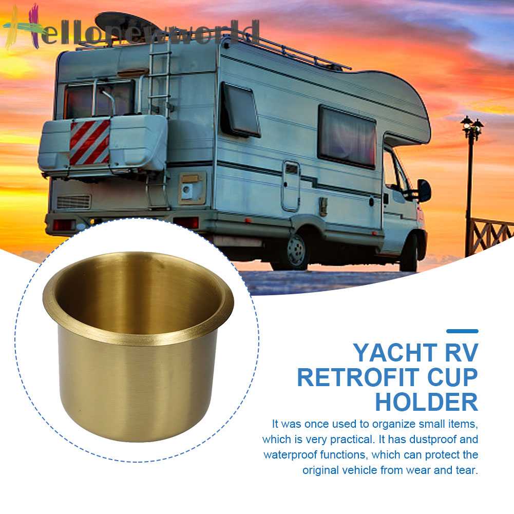 Giá Đỡ Cốc Nước Tự Động Bằng Đồng Thau Cho Thuyền / Xe Tải