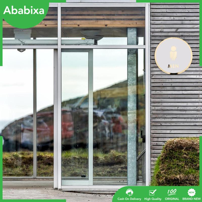 Nhãn Dán Nhà Tắm / Văn Phòng Bằng Acrylic Hình Biển Hiệu 3D Unisex