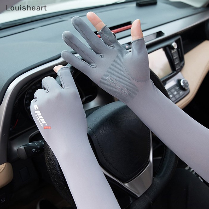 1 Cặp Găng Tay Louisheart Chống Nắng / Tia UV Khi Chạy Bộ Thể Thao Dành Cho Nam Và Nữ TFG