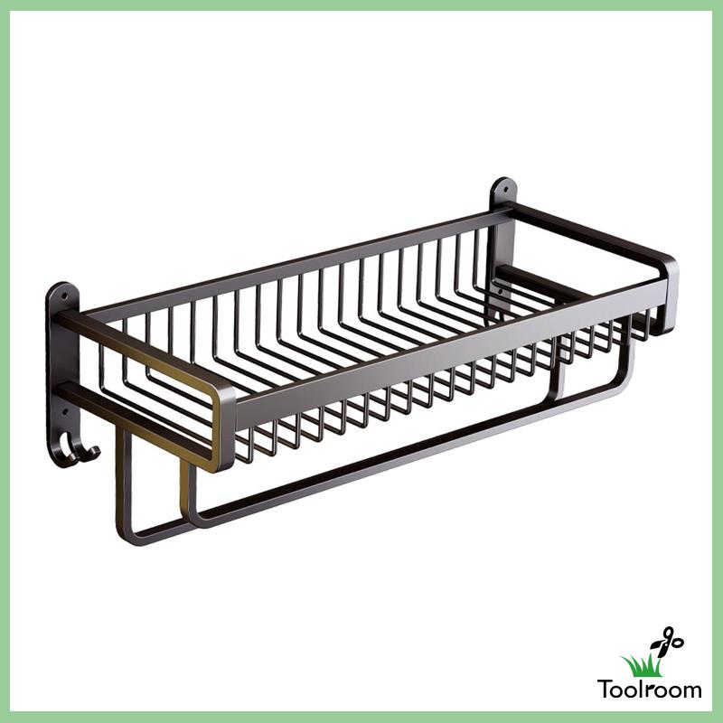 Giá Treo Khăn Gắn Tường Màu Đen Tiết Kiệm Không Gian Tiện Dụng Cho Nhà Bếp / Phòng Tắm