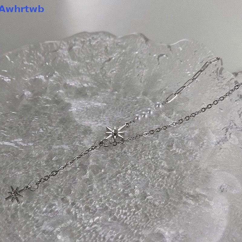 Vòng cổ Mặt Hình Ngôi Sao Đính Đá Zircon Ngọc Trai Thời Trang Mùa Hè Mới