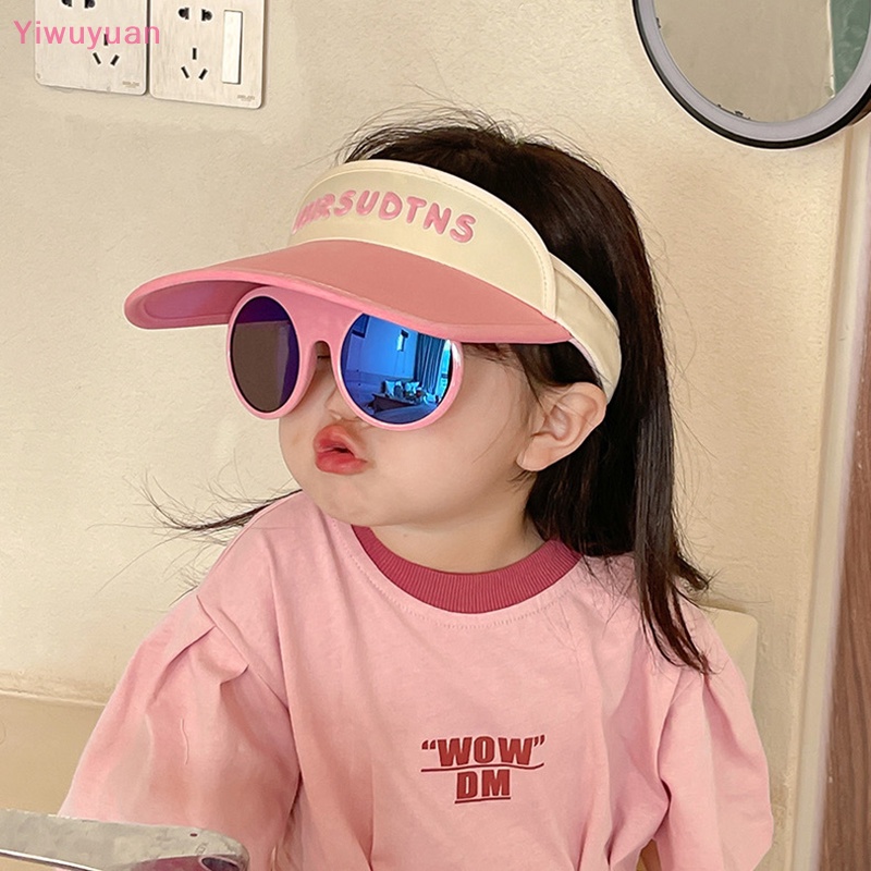 Mũ Lưỡi Trai Hở Chóp Có Kính Chống Nắng Thời Trang Mùa Hè Mới Bảo Vệ Cho Bé Trai Và Bé Gái
