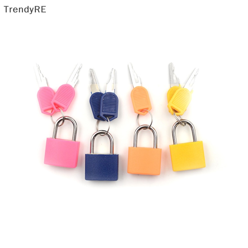 Ổ Khóa Va Li Du Lịch Mini Bằng Thép Hợp Thời Trang Kèm 2 Chìa Khóa