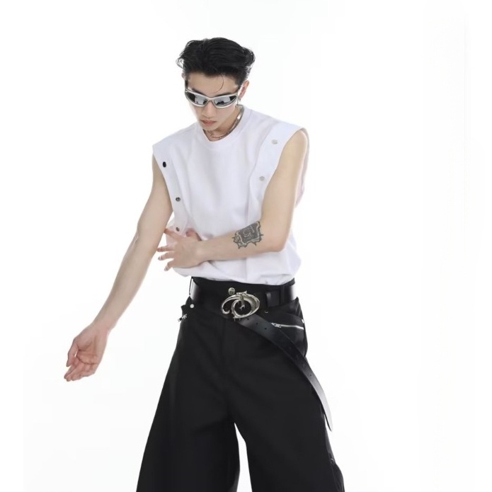 Áo Thun Sát Nách Dáng Rộng Màu Trơn Phong Cách Hàn Quốc Thời Trang Mùa Hè Cho Nam ÁO PhôNg ĐẹP Thun Cotton Nam Thun Unisex Nam