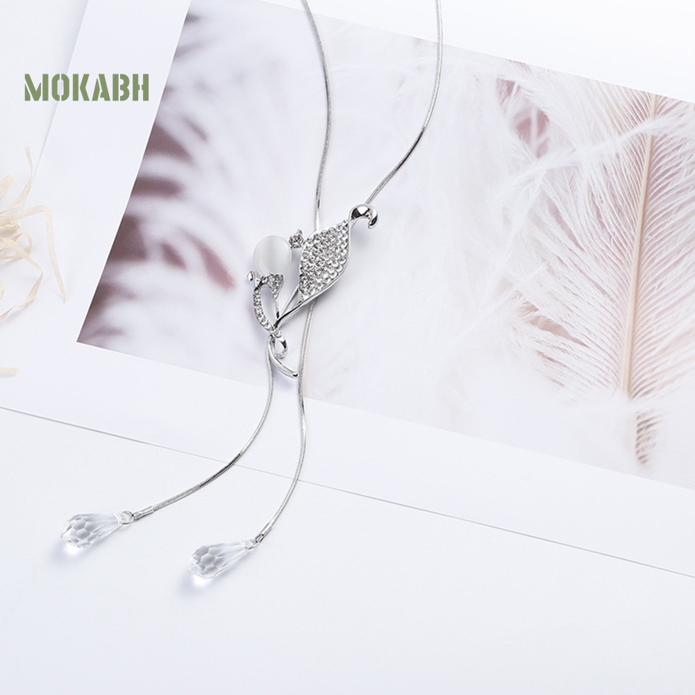Vòng cổ HợP Kim ĐíNh NgọC MắT MèO ThờI Trang