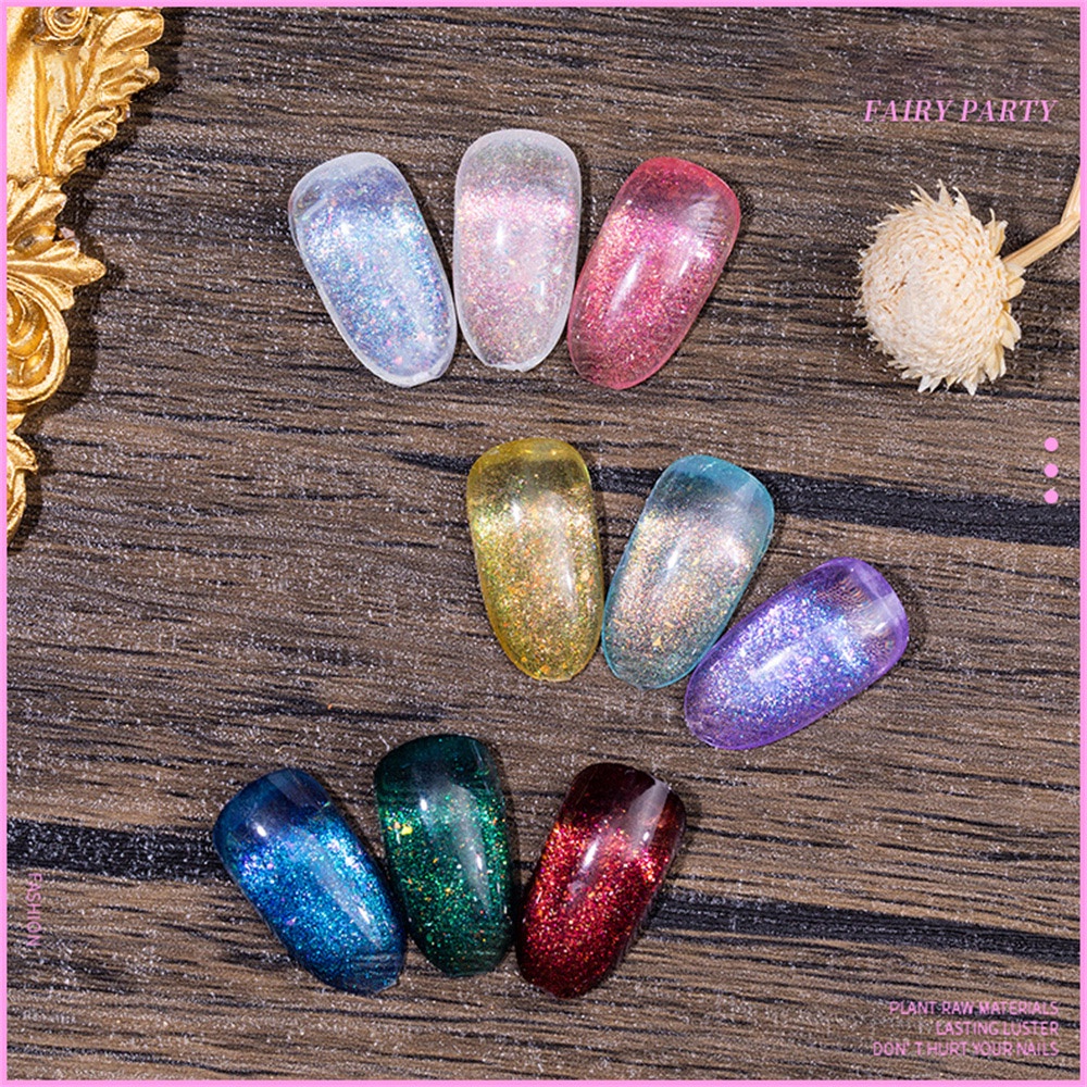 Sơn Móng Tay gel UV Ánh Kim Tuyến Lấp Lánh